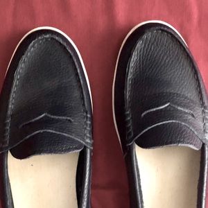 Cole Haan Navy Leather Loafer